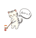 【グランドゴルフの仲間たち】ニャンコver.（個別スタンプ：4）