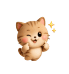 ずーっと使えるかわいいねこちゃん達✨3D✨（個別スタンプ：23）