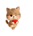 ずーっと使えるかわいいねこちゃん達✨3D✨（個別スタンプ：38）
