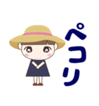 見やすい大きな文字の気遣い 夏/暑中見舞い（個別スタンプ：17）