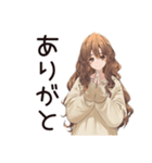 マイペース女子★おうち映画鑑賞（個別スタンプ：3）