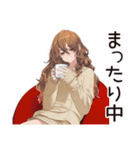 マイペース女子★おうち映画鑑賞（個別スタンプ：4）