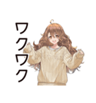 マイペース女子★おうち映画鑑賞（個別スタンプ：16）