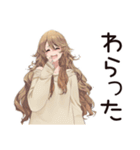 マイペース女子★おうち映画鑑賞（個別スタンプ：34）