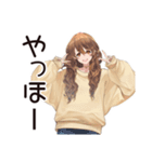 マイペース女子★おうち映画鑑賞（個別スタンプ：35）
