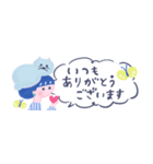 【省スペース】ネコかぶりちゃん、家族と♪（個別スタンプ：3）