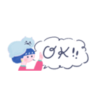 【省スペース】ネコかぶりちゃん、家族と♪（個別スタンプ：8）