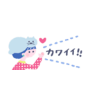 【省スペース】ネコかぶりちゃん、家族と♪（個別スタンプ：27）