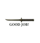 Japanese SAMURAI SWORD 忍者剣 日本（個別スタンプ：3）