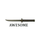 Japanese SAMURAI SWORD 忍者剣 日本（個別スタンプ：6）
