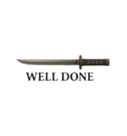 Japanese SAMURAI SWORD 忍者剣 日本（個別スタンプ：8）