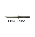 Japanese SAMURAI SWORD 忍者剣 日本（個別スタンプ：11）