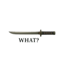 Japanese SAMURAI SWORD 忍者剣 日本（個別スタンプ：12）