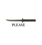 Japanese SAMURAI SWORD 忍者剣 日本（個別スタンプ：15）