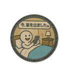 マンホール好きのためのマンホールスタンプ（個別スタンプ：17）