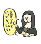 名画★おかえり＆いってらっしゃ★pocaママ（個別スタンプ：3）