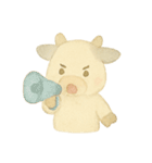 水彩のやさしい牛さん もーこ（個別スタンプ：6）