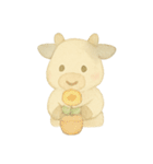 水彩のやさしい牛さん もーこ（個別スタンプ：7）