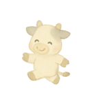 水彩のやさしい牛さん もーこ（個別スタンプ：10）