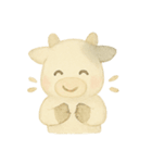 水彩のやさしい牛さん もーこ（個別スタンプ：13）