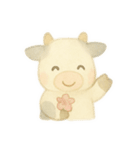 水彩のやさしい牛さん もーこ（個別スタンプ：16）