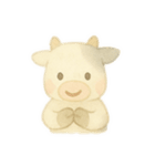 水彩のやさしい牛さん もーこ（個別スタンプ：19）