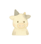 水彩のやさしい牛さん もーこ（個別スタンプ：23）
