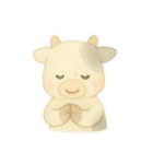 水彩のやさしい牛さん もーこ（個別スタンプ：24）