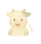 水彩のやさしい牛さん もーこ（個別スタンプ：25）