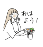 みんなの姉御！シンプルスタイル大人の夏（個別スタンプ：4）