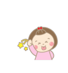 まんまるお顔の女のコ.1  日常会話 挨拶（個別スタンプ：32）