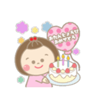 まんまるお顔の女のコ.1  日常会話 挨拶（個別スタンプ：38）