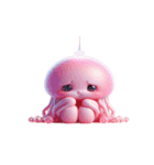 ピンククラゲがぼーっとしてる（個別スタンプ：2）