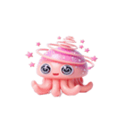 ピンククラゲがぼーっとしてる（個別スタンプ：7）