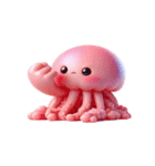 ピンククラゲがぼーっとしてる（個別スタンプ：15）
