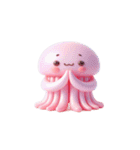 ピンククラゲがぼーっとしてる（個別スタンプ：16）