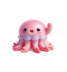 ピンククラゲがぼーっとしてる（個別スタンプ：17）