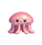 ピンククラゲがぼーっとしてる（個別スタンプ：18）
