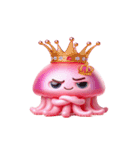 ピンククラゲがぼーっとしてる（個別スタンプ：21）
