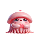 ピンククラゲがぼーっとしてる（個別スタンプ：23）