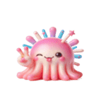 ピンククラゲがぼーっとしてる（個別スタンプ：25）