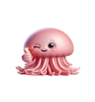 ピンククラゲがぼーっとしてる（個別スタンプ：31）