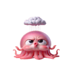 ピンククラゲがぼーっとしてる（個別スタンプ：32）