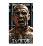 強面ギャング 感情を伝えるスタンプ（個別スタンプ：35）