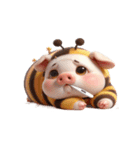 食べすぎハニーブタスタンプ（個別スタンプ：9）