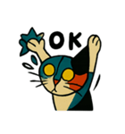 「アート風ねこちゃんの気まぐれトーク」JP（個別スタンプ：1）