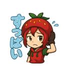 かわいいいちご姉妹のいちか＆いちの（個別スタンプ：4）