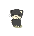 シバかりの日常スタンプ(黒柴ver.)（個別スタンプ：1）
