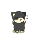 シバかりの日常スタンプ(黒柴ver.)（個別スタンプ：2）