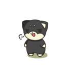 シバかりの日常スタンプ(黒柴ver.)（個別スタンプ：3）